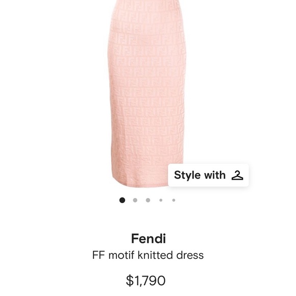 Fendi FF Motif Knitted Dress - Picture 2 of 7